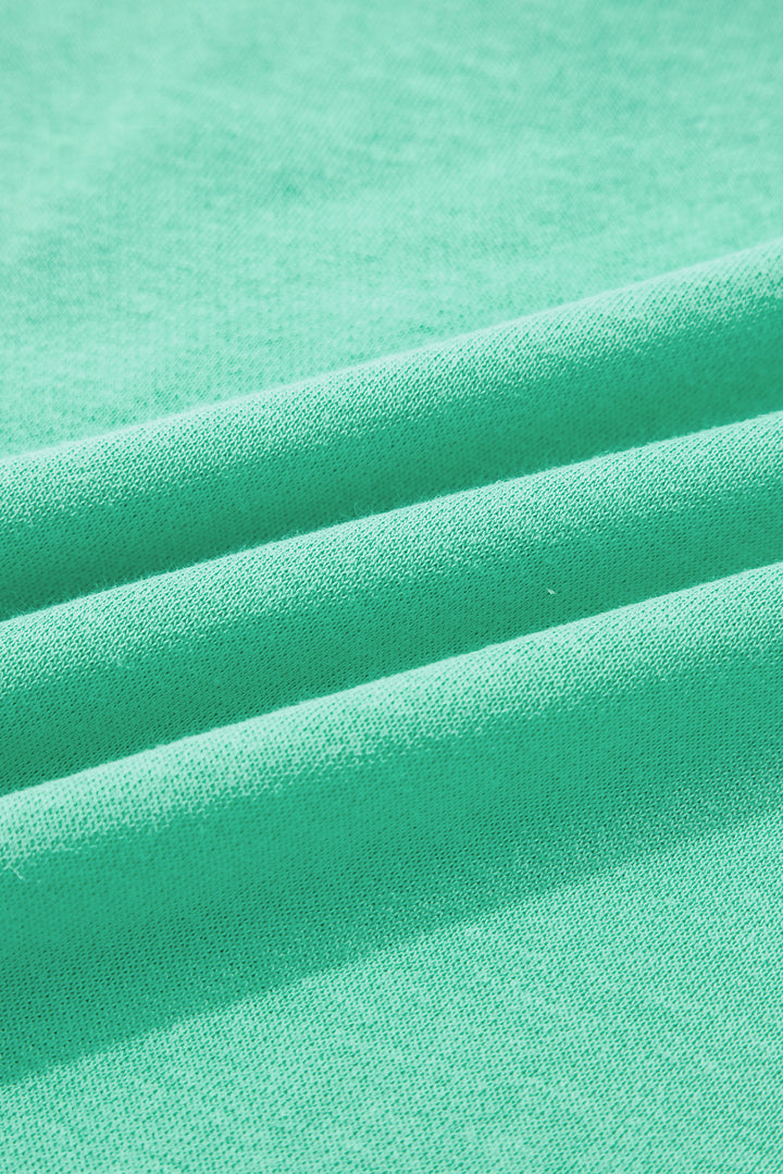 Aruba Blue Cute Halloween Ghost Embroidered Casual Sweatshirt