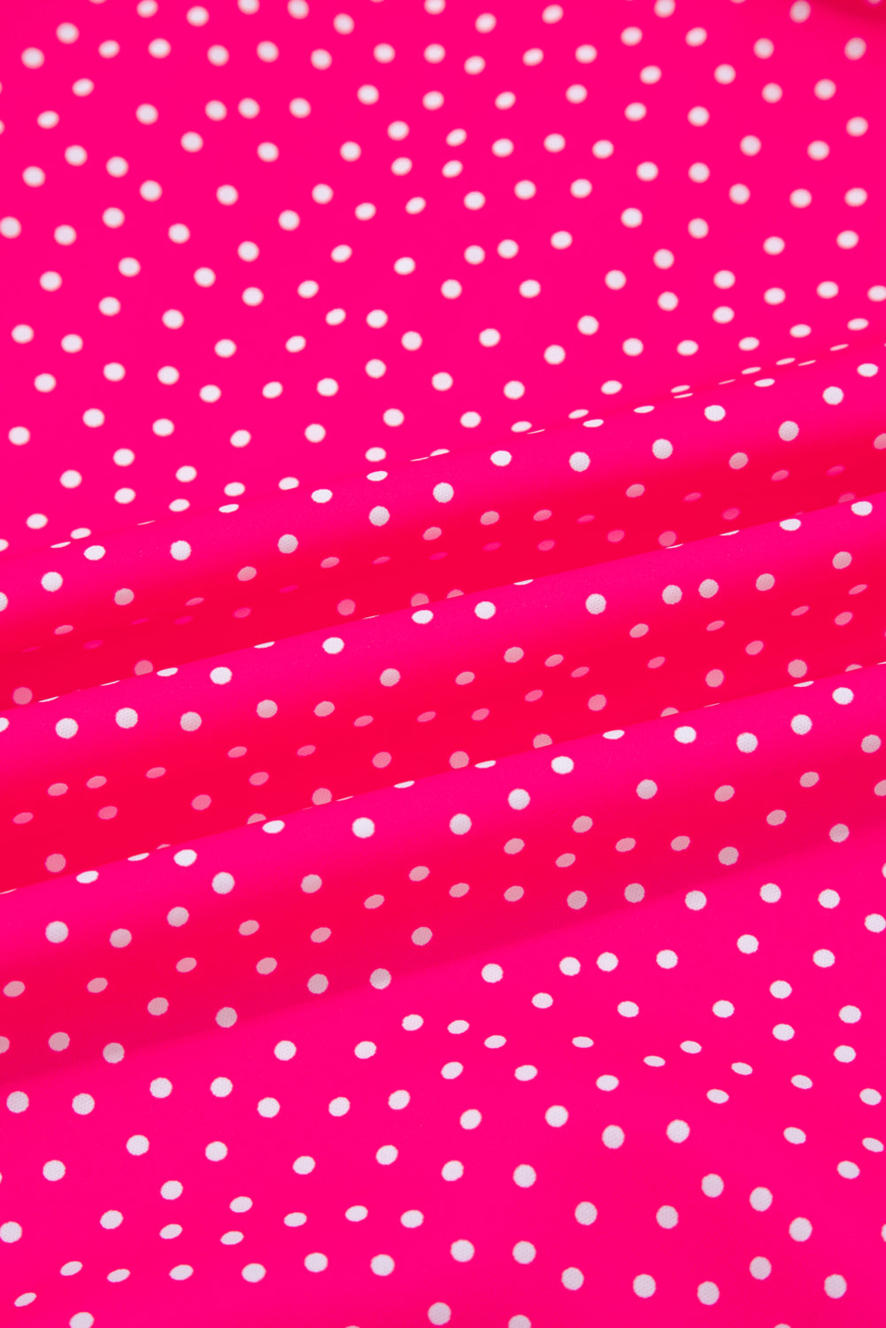 Rose Polka Dot Print Ruffled Smocked High Waist Plus Midi Dress