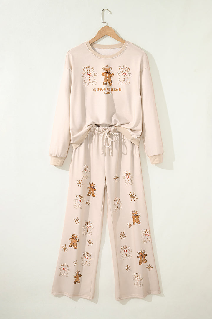 Jet Stream GINGERBREAD BAKERY Christmas Print 2pcs Lounge Set