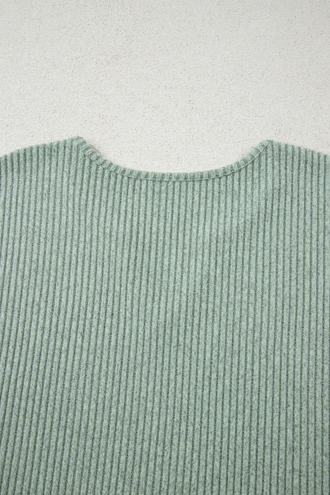 Ribbed Notched Neck Knit Long Sleeve Leggings Two Pieces Lounge Set