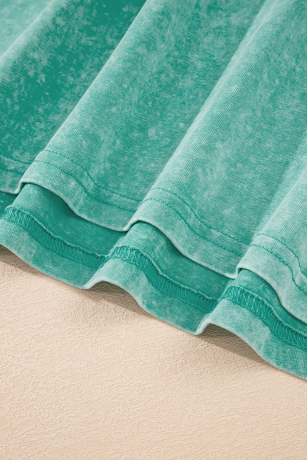 Sea Green Mineral Wash Tank Mini Dress with Pockets