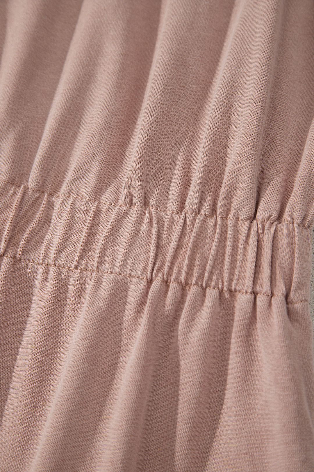 Mineral Wash U Neck Elastic Waist Sleeveless Mini Dress