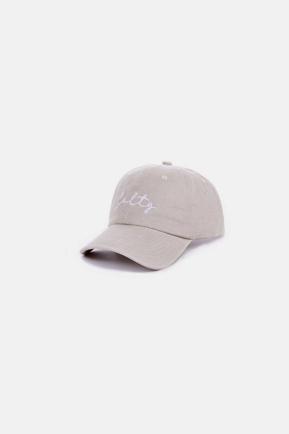 a baseball cap with the word love on it
