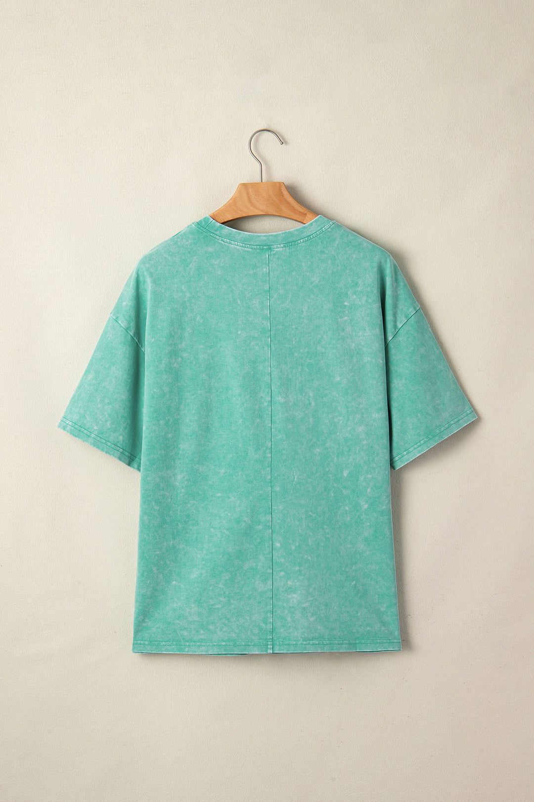 Solid Color Cotton Mineral Washed Oversize Tee
