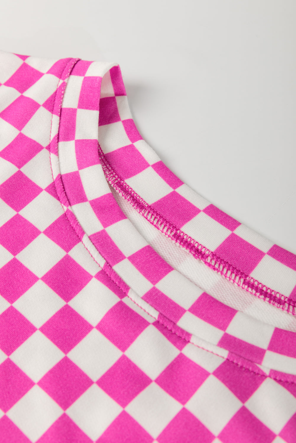 Checkered Top and Short Casual 2pcs Set