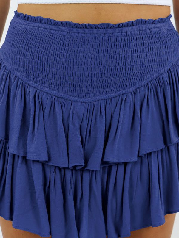 Women's Casual Fashion All-Match Cake Short Skirt