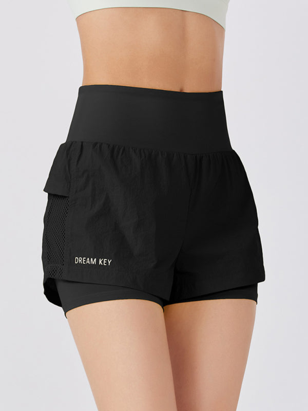 casual breathable fitness yoga quick-drying sports shorts