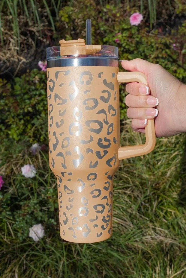 Leopard print Spotted Stainless Double Insulated Cup 40oz -
