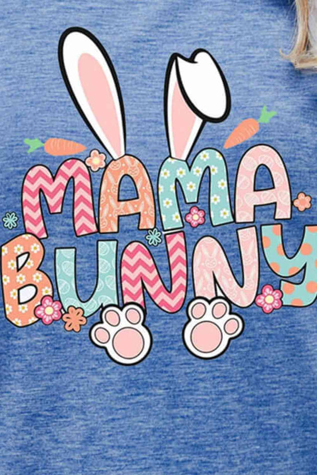 MAMA BUNNY Easter Graphic Short Sleeve Tee -