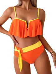 Spaghetti Strap Notched Bikini Set Faith & Co. Boutique