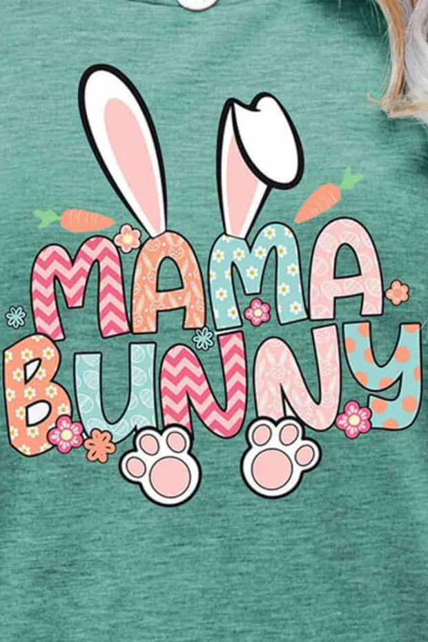 MAMA BUNNY Easter Graphic Short Sleeve Tee -
