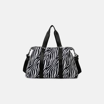 Animal Print Travel Bag - Zebra / One Size