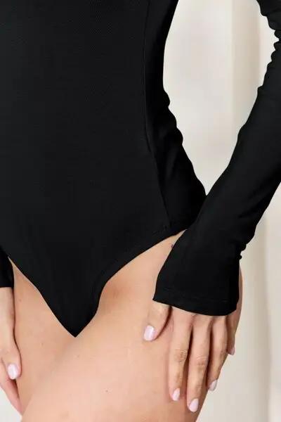 Basic Bae Full Size Round Neck Long Sleeve Bodysuit -