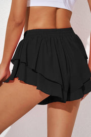 Layered Mid-Rise Waist Active Skirt -