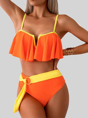 Spaghetti Strap Notched Bikini Set Faith & Co. Boutique