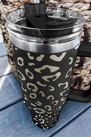 Black Leopard print Spotted 304 Stainless Double Insulated Cup 40oz -