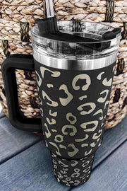 Black Leopard print Spotted 304 Stainless Double Insulated Cup 40oz -