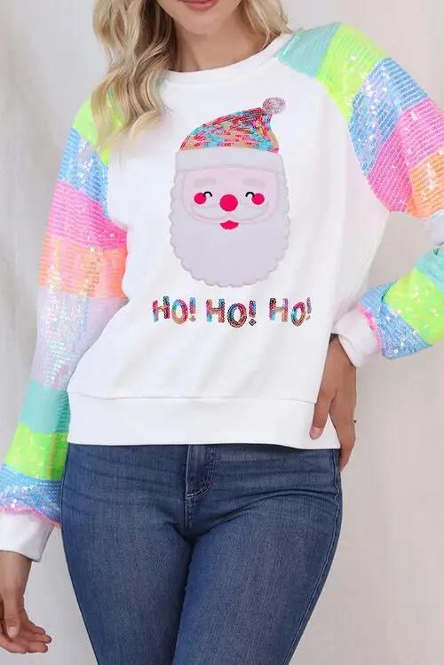Santa Sequin Long Sleeve Sweatshirt

Experience the enchantment of the holiday season with our Santa Sequin Long Sleeve Sweatshirt! This cheerful sweatshirt is crafted with the highest quality materiaLong Sleeve Tops