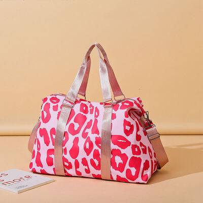 Animal Print Travel Bag - Hot Pink / One Size