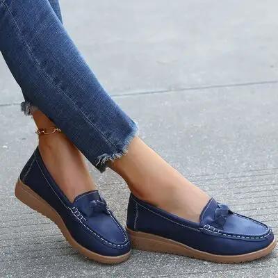 Weave Wedge Heeled Loafers Faith & Co. Boutique