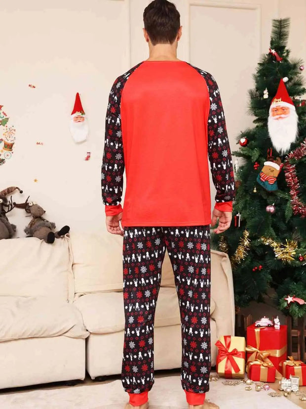 Full Size Reindeer Graphic Top and Pants Set -