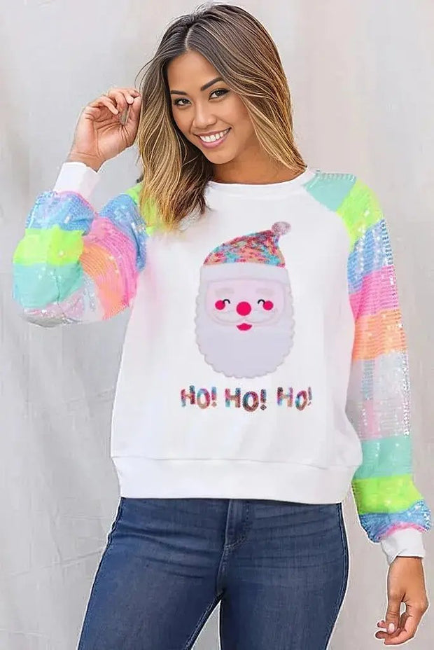 Santa Sequin Long Sleeve Sweatshirt

Experience the enchantment of the holiday season with our Santa Sequin Long Sleeve Sweatshirt! This cheerful sweatshirt is crafted with the highest quality materiaLong Sleeve Tops