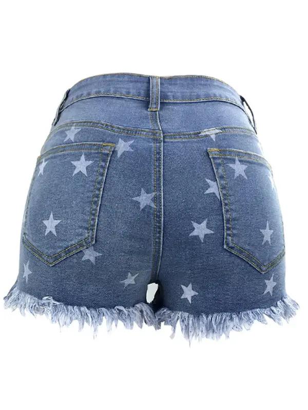 a pair of shorts with stars on them