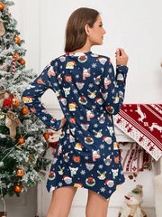 New women's V-neck slim irregular Christmas dress short mini skirt -