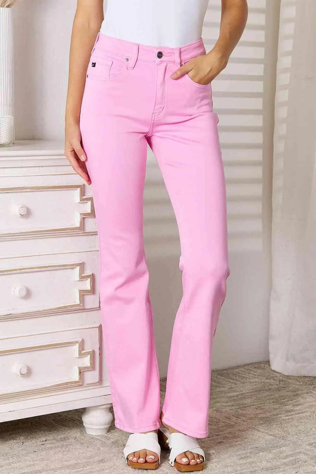 Kancan High Rise Bootcut Jeans - Carnation Pink / 0(23)